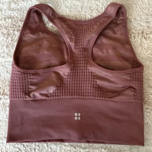 Sweaty Betty pink Brown Sports Bra Seamless Comfort - Picture 2 of 3